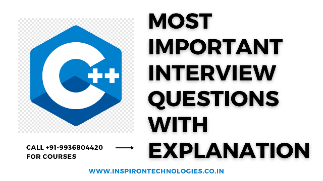 CPP Interview Questions With Correct Answer And Explanation